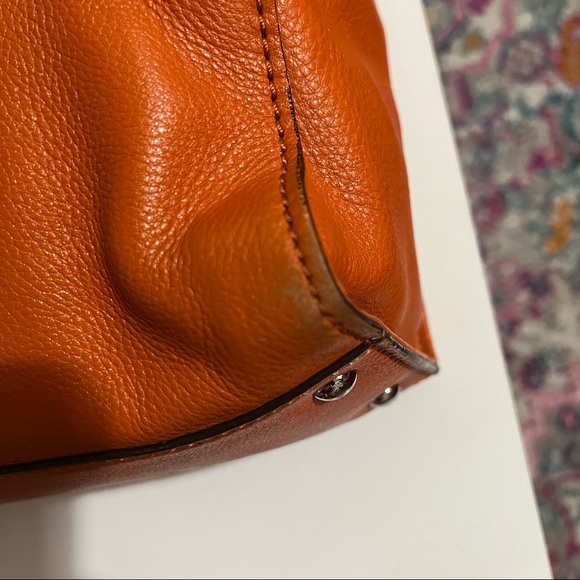 Michael Kors Orange Hamilton Satchel - Picture 9 of 13